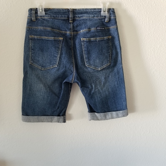 NOT FOR SALE TRADED*Zenim rolled cuff denim shorts - Picture 4 of 7